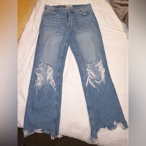 Free People ‘We the Free Maggie Mid-Rise Straight-Leg Jeans’